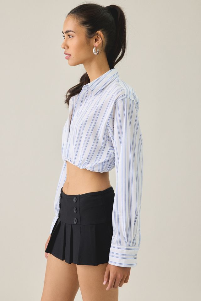 BDG In The Mix Cropped Button-Down Shirt #3