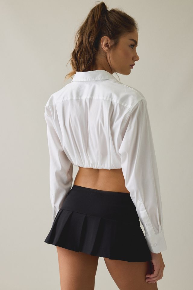 BDG In The Mix Cropped Button-Down Shirt #4