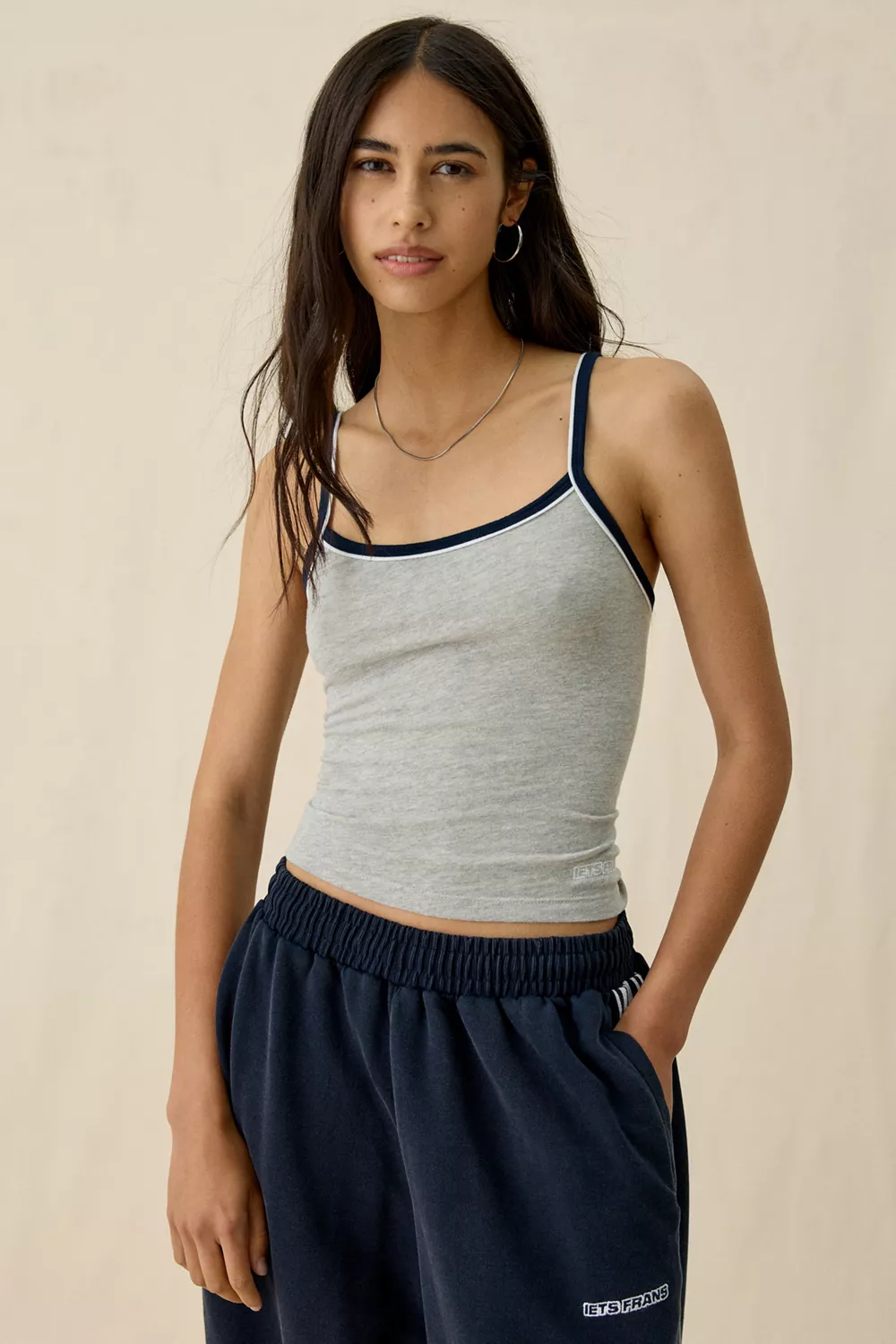 iets frans… Nora Piped Cropped Cami