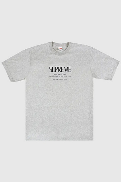 Supreme Anno Domini Tee Heather Grey