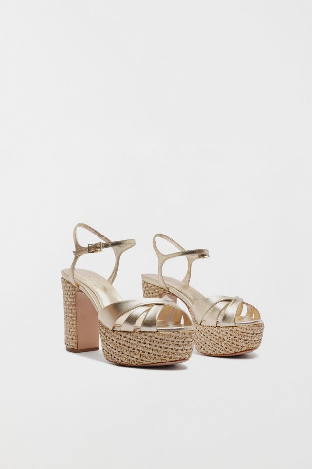 Schutz Keefa Raffia Platform Sandal #1