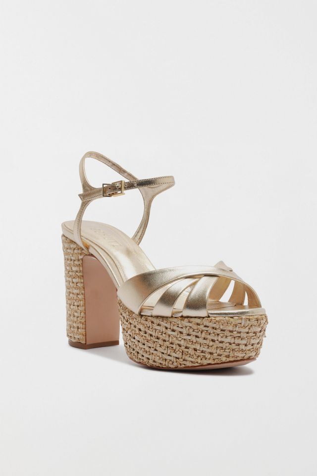 Schutz Keefa Raffia Platform Sandal #2