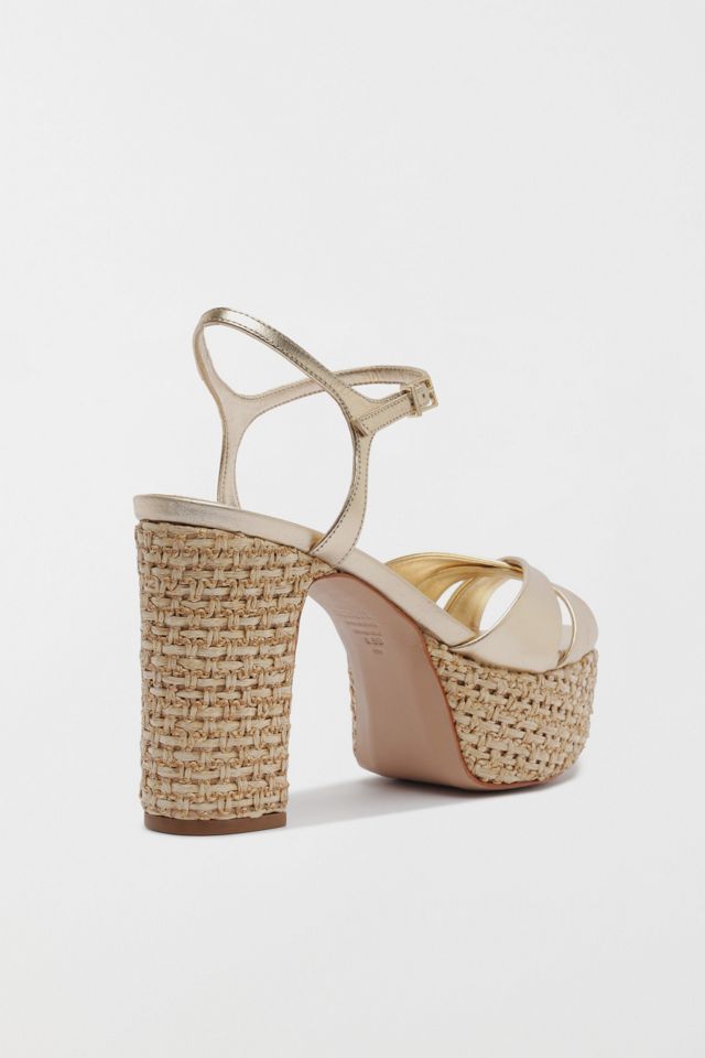 Schutz Keefa Raffia Platform Sandal #3