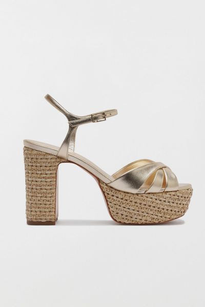 Schutz Keefa Raffia Platform Sandal