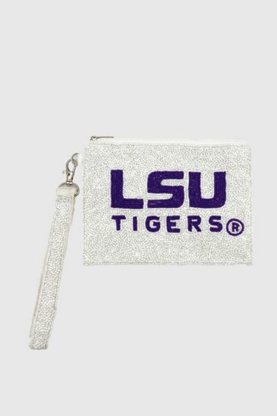 Collegiate Beaded Wristlet