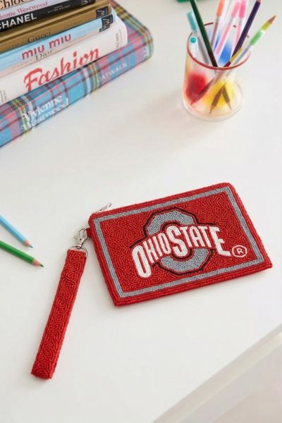 Collegiate Beaded Wristlet