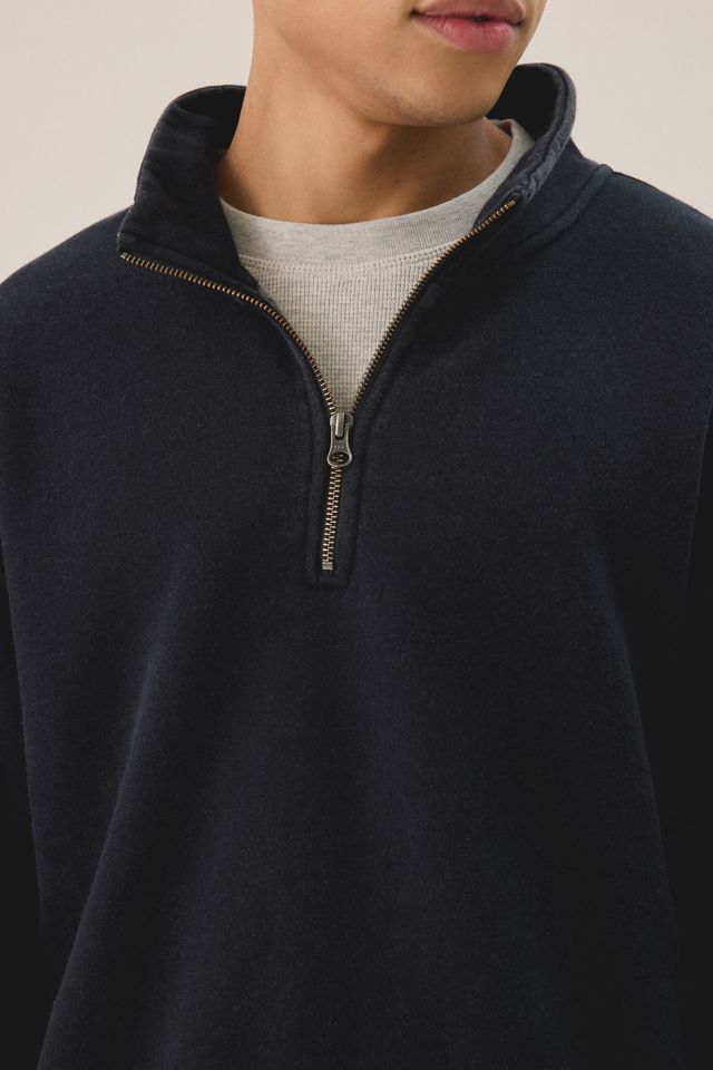Standard Cloth Washed Quarter Zip Sweatshirt #1