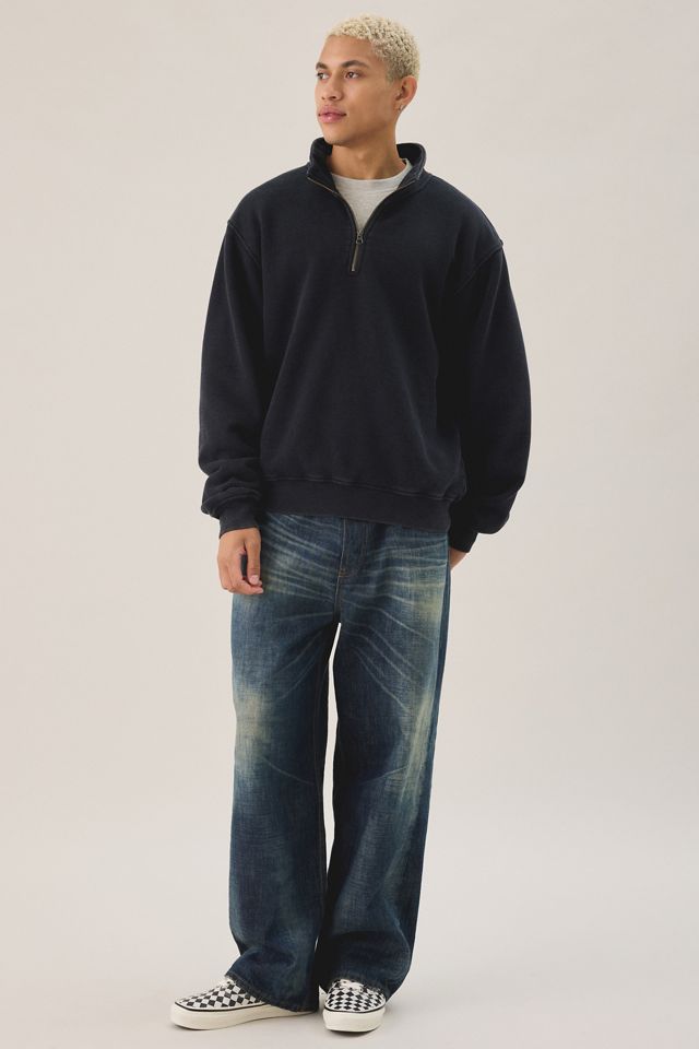 Standard Cloth Washed Quarter Zip Sweatshirt #2