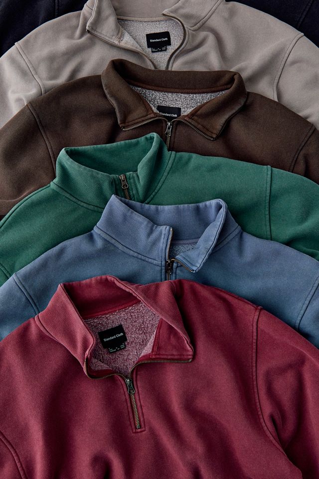 Standard Cloth Washed Quarter Zip Sweatshirt #5