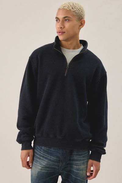 Standard Cloth Anchor Washed Quarter Zip Sweatshirt
