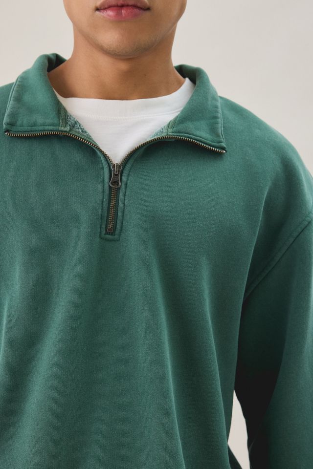 Standard Cloth Anchor Washed Quarter Zip Sweatshirt #1