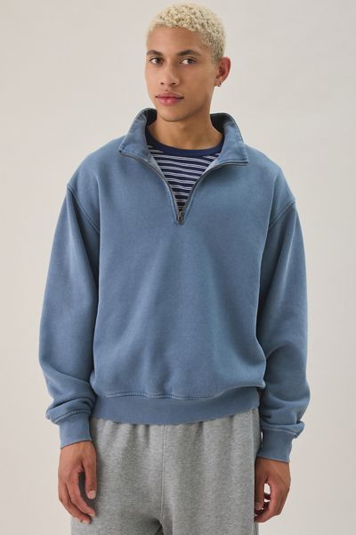 Standard Cloth Anchor Washed Quarter Zip Sweatshirt