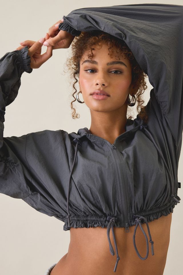 Veste en nylon à fermeture éclair froncée Cloud 9 Out From Under #2