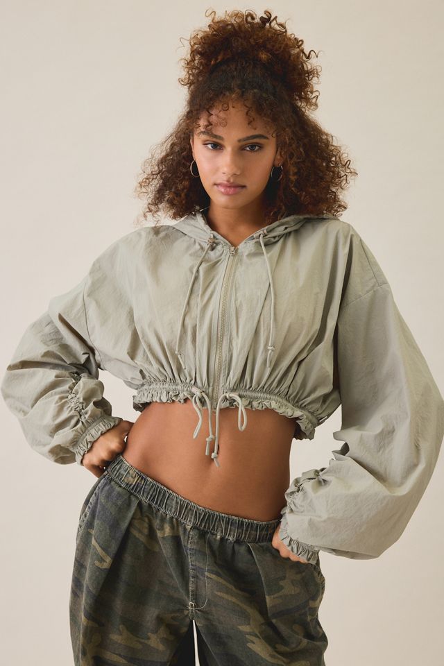 Out From Under Cloud 9 Cinched Zip-Up Nylon Jacket #2