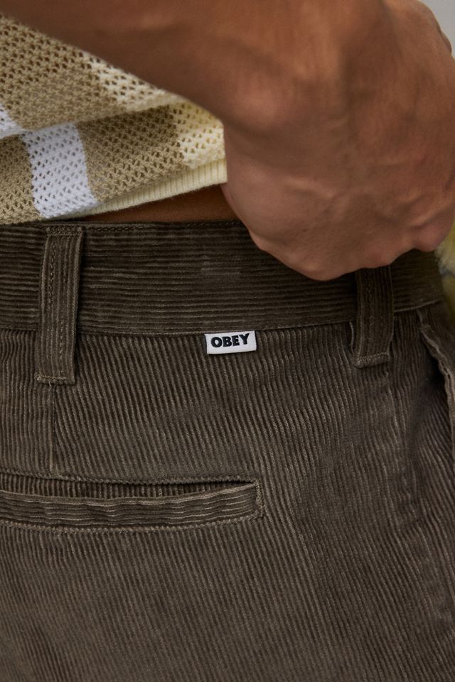 OBEY Dean Pleated Corduroy Pants #4