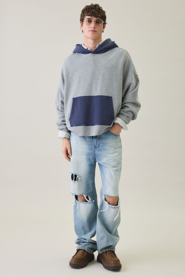 Standard Cloth Blocked Hoodie Sweatshirt #1