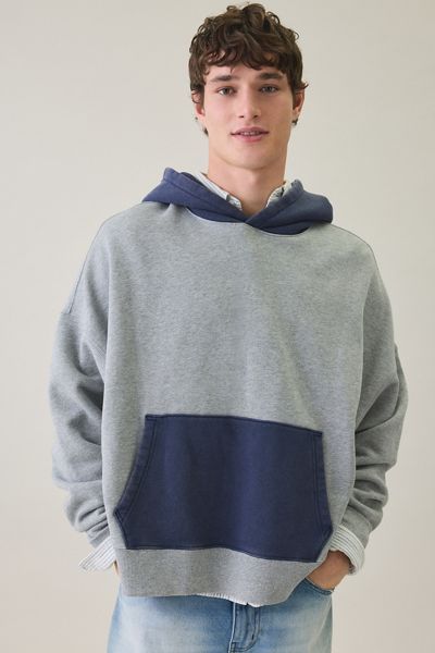Standard Cloth Blocked Hoodie Sweatshirt