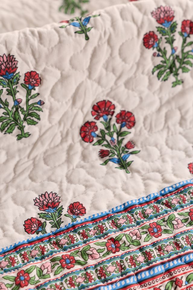 Serena Floral Reversible Cotton Quilt Set #3