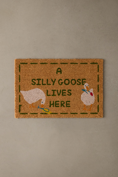 Silly Goose Coir Doormat | Urban Outfitters