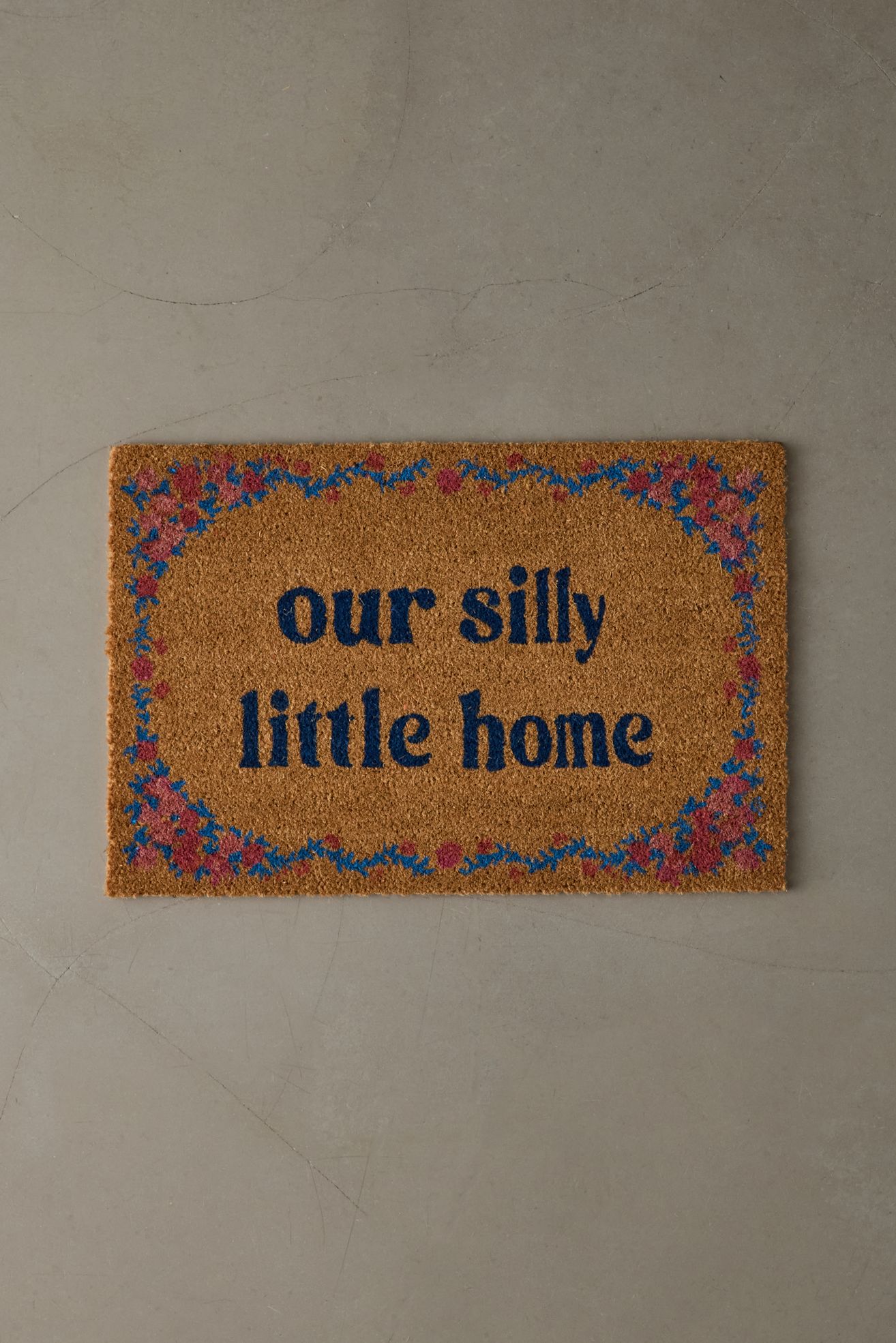 Our Silly Little Home Coir Doormat - Brown, 20X30