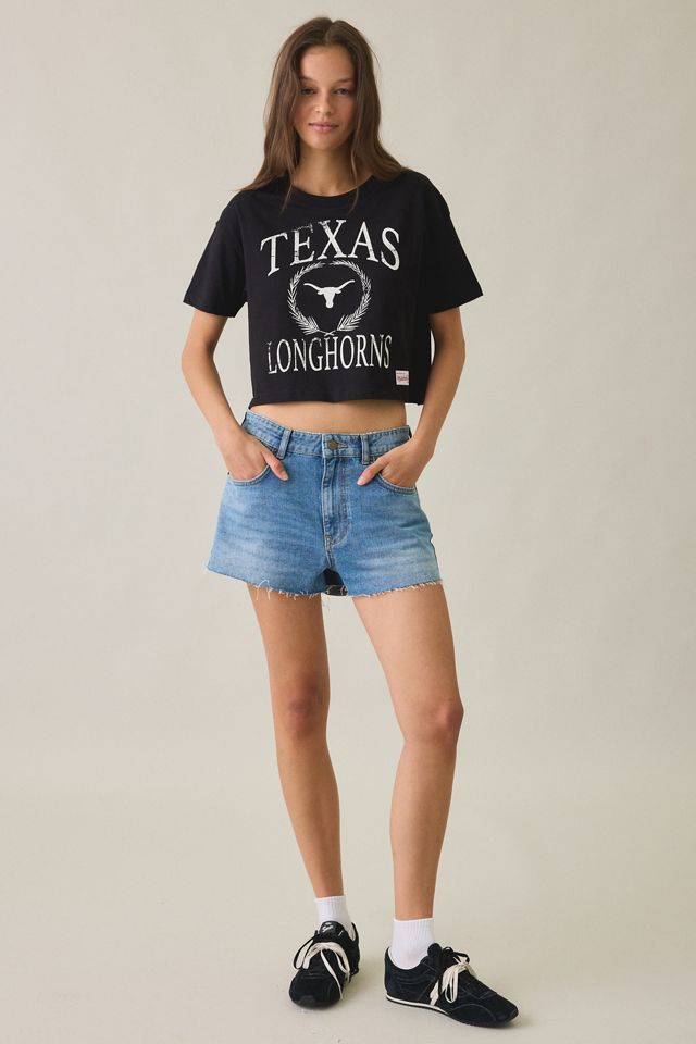 Mitchell & Ness NCAA Mascot Graphic Boxy Cropped Tee #1