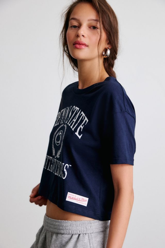 Mitchell & Ness NCAA Mascot Graphic Boxy Cropped Tee #2