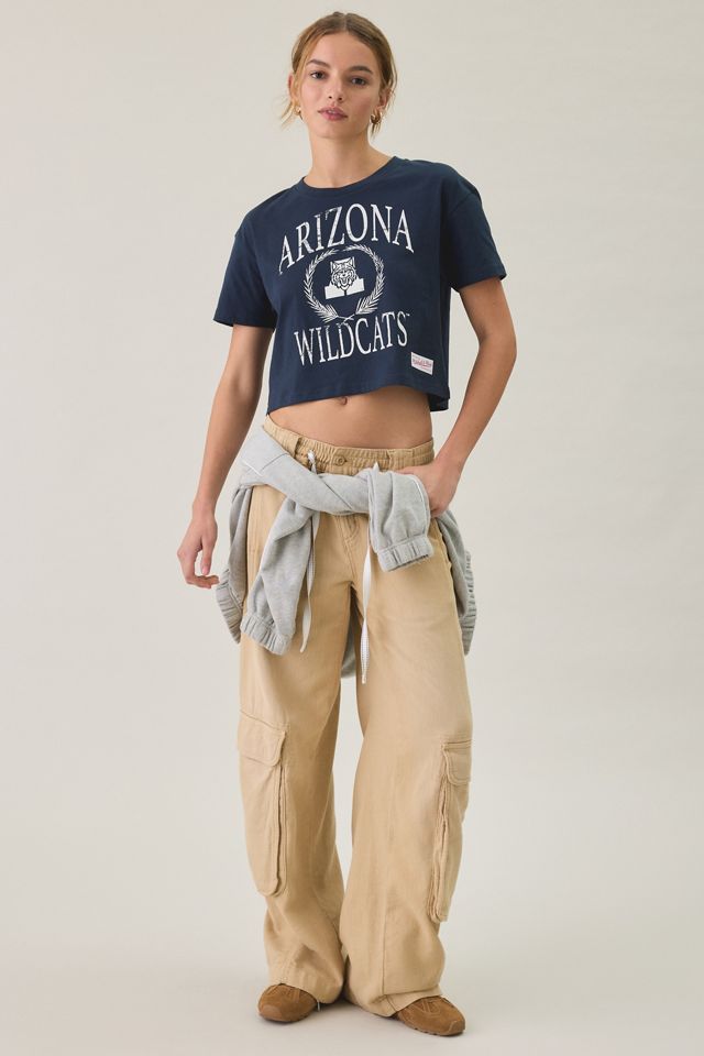 Mitchell & Ness NCAA Mascot Graphic Boxy Cropped Tee #2