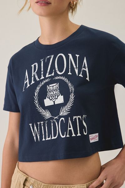 Mitchell & Ness NCAA Mascot Graphic Boxy Cropped Tee