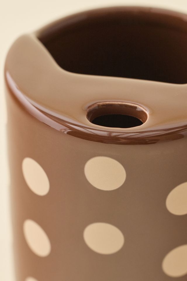 Patterned Matcha Ceramic Sipper #2