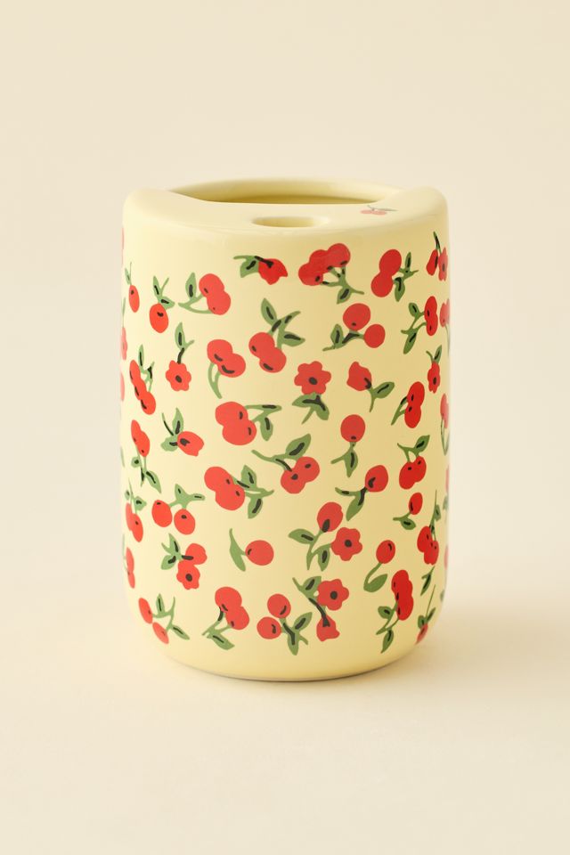 Patterned Matcha Ceramic Sipper #1