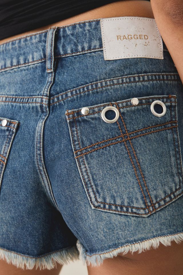 The Ragged Priest Kustom Grommet Denim Micro Shorts #3