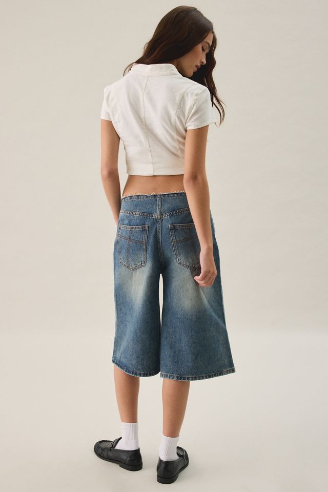 The Ragged Priest Fixer Eyelet Pierced Jorts #3