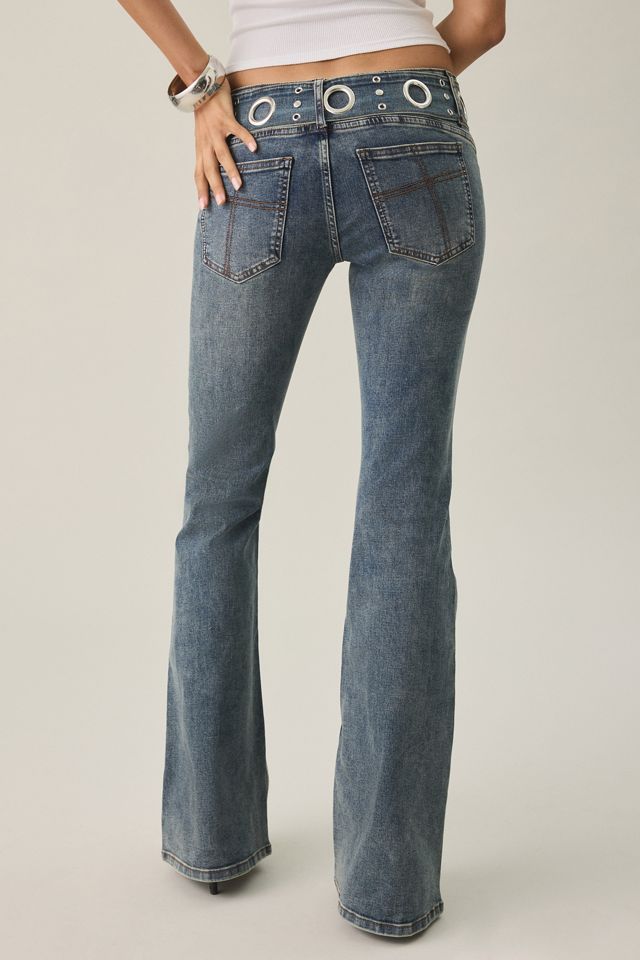 The Ragged Priest Minx Belted Low-Rise Bootcut Jeans #2