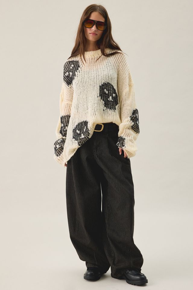 The Ragged Priest Bonehead Knit Oversized Sweater #1