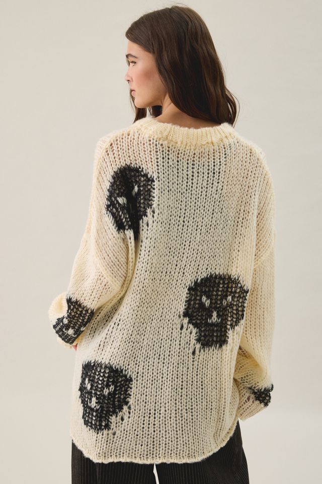 The Ragged Priest Bonehead Knit Oversized Sweater #3
