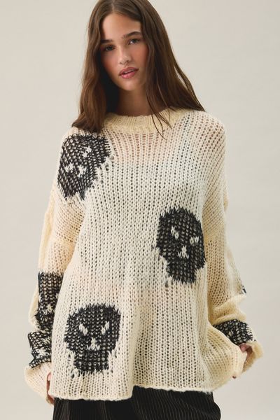 The Ragged Priest Bonehead Knit Oversized Sweater