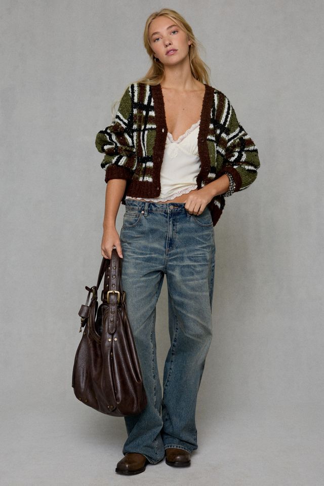 The Ragged Priest Bud Check Knit Cardigan #1