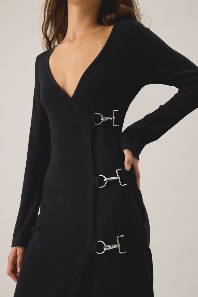 The Ragged Priest Libertine Latch Wrap Long Sleeve Maxi Dress #1
