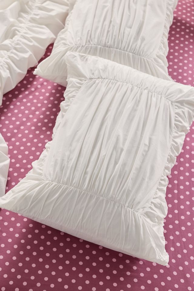 Ensemble de couvre-oreillers en percale de coton froncée Divine #1