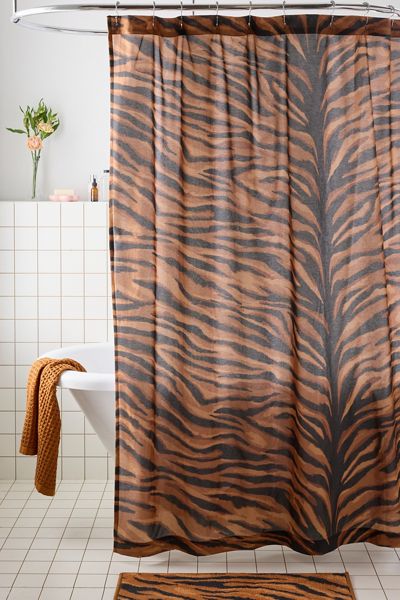 Dolores Animal Print Patterned Shower Curtain