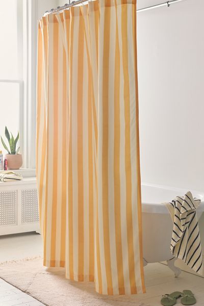 Awning Stripe Patterned Shower Curtain