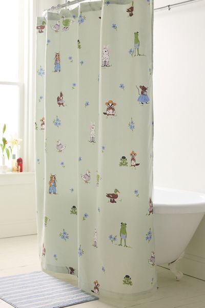 Party Animals Patterned Shower Curtain