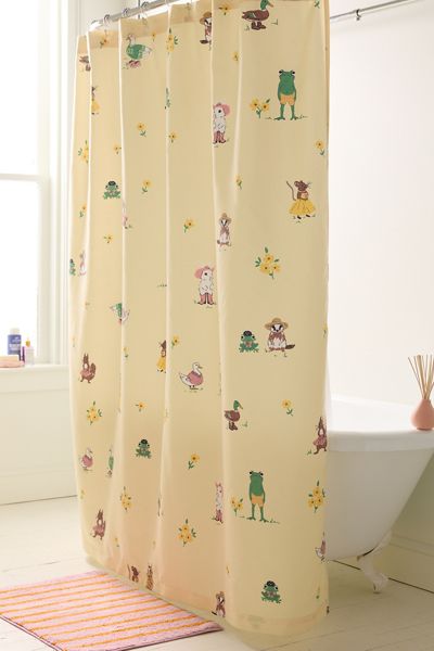 Party Animals Patterned Shower Curtain