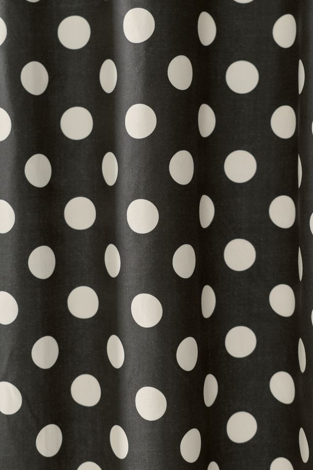 Polka Dot Patterned Shower Curtain #1