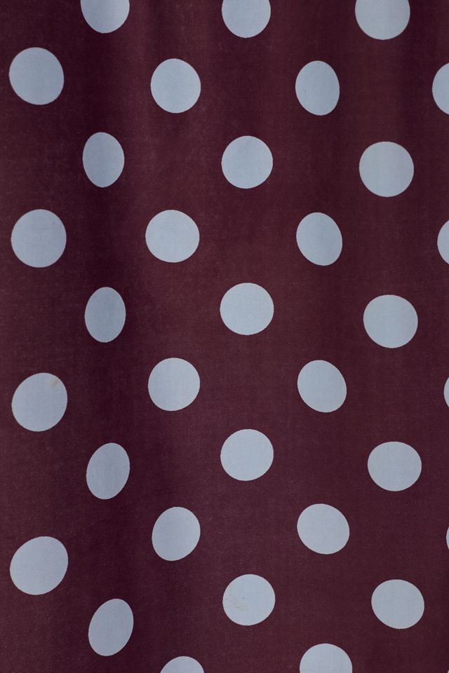 Polka Dot Patterned Shower Curtain #1