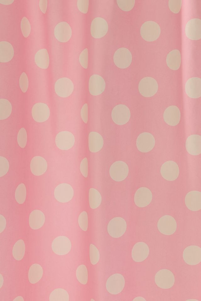 Polka Dot Patterned Shower Curtain #1