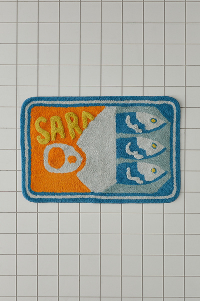 Sardine Tin Plush Tufted Bath Mat