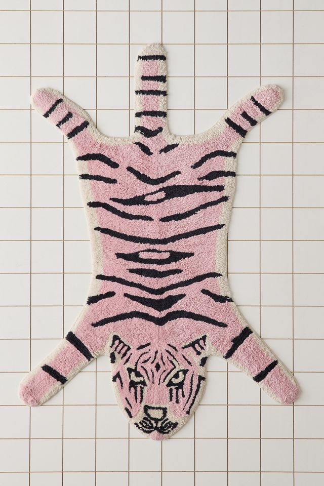 Tiger Shape Tufted Bath Mat #1
