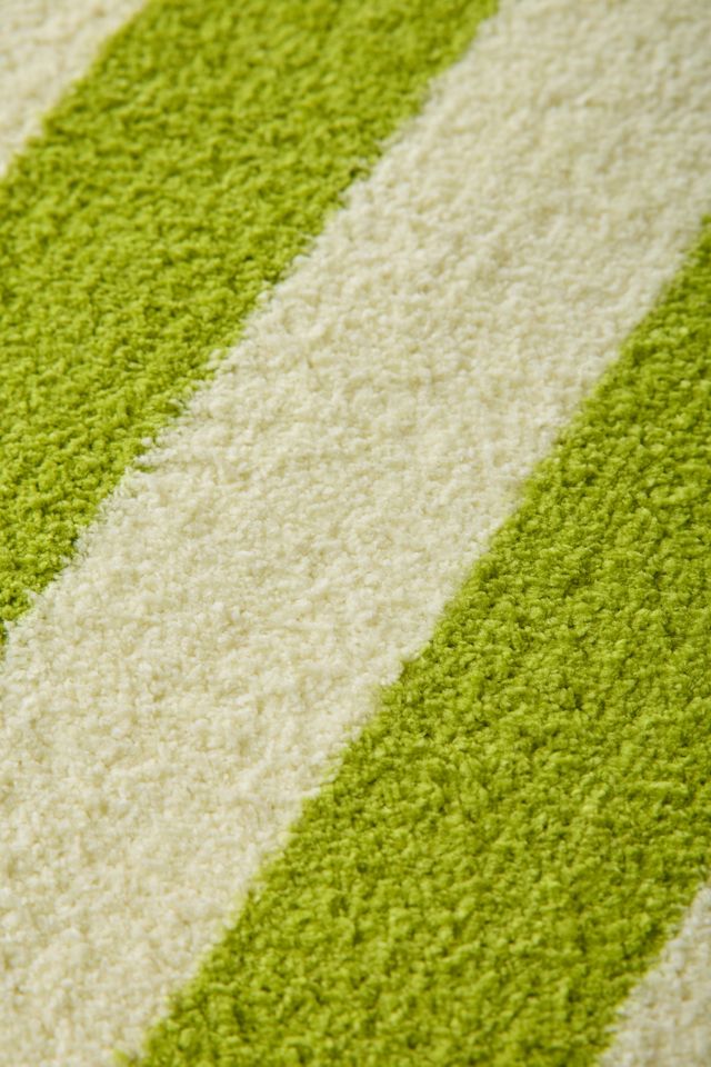 Awning Stripe Plush Printed Bath Mat #2