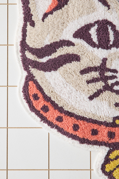Urban Outfitters Ziggy Cat Shaped Bath Mat